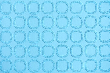 Blank blue background with texture pattern. Close up.