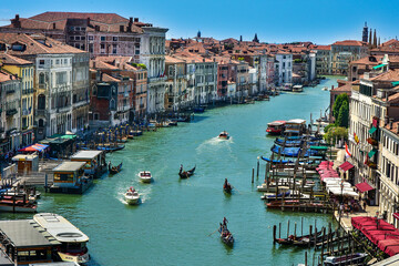 Fototapeta na wymiar beautiful panoramic view of Venice, Italy