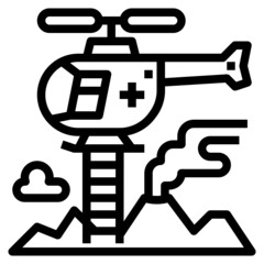 rappel line icon
