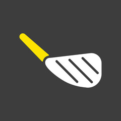 Single piece of chop lamb with bone vector icon