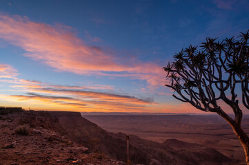 wonderful landscapes of fish River Canyon, Namibia