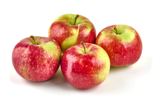 Fresh Empire Apples, Isolated On White Background.