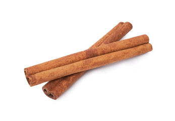 cinnamon stick spice isolated on white background with clipping path.