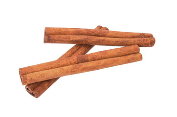 cinnamon stick spice isolated on white background with clipping path.