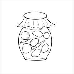 canned food, autumn harvest, preparations for the winter