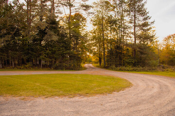 Outside in fall autumn in Vermont