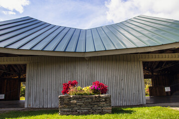 Outside in fall autumn in Vermont