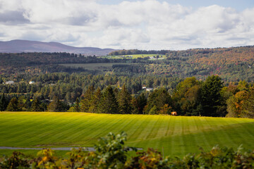 Outside in fall autumn in Vermont