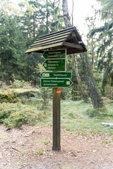 Wegweiser im Zittauer Gebirge