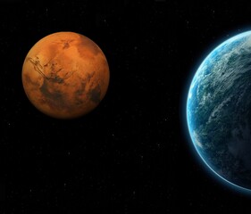 Planet Earth from space 3D illustration (Elements of this image furnished by NASA) 3d render