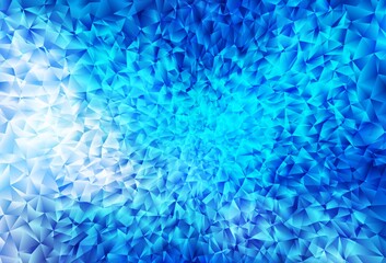 Light BLUE vector polygonal background.