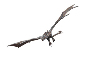 master dragon is flying and turning