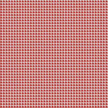Pattern astratto con elementi a punta rosso e bianco