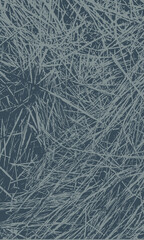 Vector background with grass texture. Hay, straw. Attrition. Wallpaper. Interior. Old style. Retro. Minimalism. Retro. Blue shades