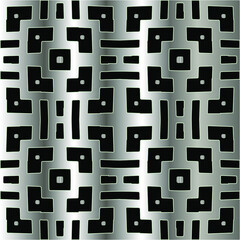  metal pattern on a black background. pattern for fabric, wallpaper, packaging. Decorative print.