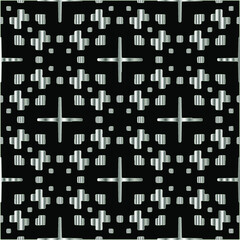 metal pattern on a black background. pattern for fabric, wallpaper, packaging. Decorative print.
