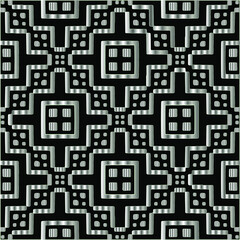 metal pattern on a black background. pattern for fabric, wallpaper, packaging. Decorative print.