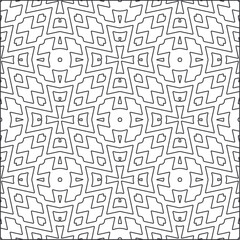 Vector pattern with symmetrical elements . Repeating geometric tiles from striped elements.Monochrome stylish texture.Black and 
white patterns for wallpapers and backgrounds.