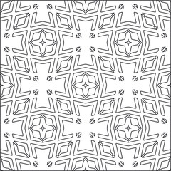 Vector pattern with symmetrical elements . Repeating geometric tiles from striped elements.Monochrome stylish texture.Black and 
white patterns for wallpapers and backgrounds.
