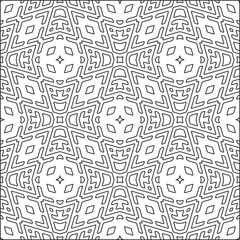Vector pattern with symmetrical elements . Repeating geometric tiles from striped elements.Monochrome stylish texture.Black and 
white patterns for wallpapers and backgrounds.
