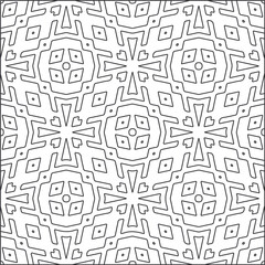 Vector pattern with symmetrical elements . Repeating geometric tiles from striped elements.Monochrome stylish texture.Black and 
white patterns for wallpapers and backgrounds.
