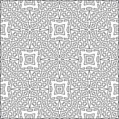 Vector pattern with symmetrical elements . Repeating geometric tiles from striped elements.Monochrome stylish texture.Black and 
white patterns for wallpapers and backgrounds.
