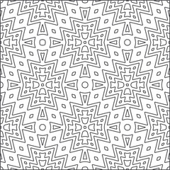 Vector pattern with symmetrical elements . Repeating geometric tiles from striped elements.Monochrome stylish texture.Black and 
white patterns for wallpapers and backgrounds.

