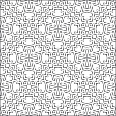 Vector pattern with symmetrical elements . Repeating geometric tiles from striped elements.Monochrome stylish texture.Black and 
white patterns for wallpapers and backgrounds.
