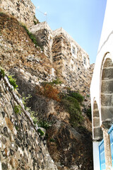 Wall of the Panagia Spiliani monastery on the island of Nisyros