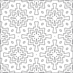  Vector pattern with symmetrical elements . Repeating geometric tiles from striped elements.