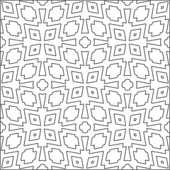  Vector pattern with symmetrical elements . Repeating geometric tiles from striped elements.