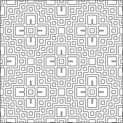  Vector pattern with symmetrical elements . Repeating geometric tiles from striped elements.