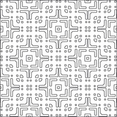 
Vector pattern with symmetrical elements . Repeating geometric tiles from striped elements.