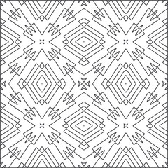 
Vector pattern with symmetrical elements . Repeating geometric tiles from striped elements.