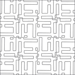 
Vector pattern with symmetrical elements . Repeating geometric tiles from striped elements.