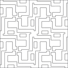 
Vector pattern with symmetrical elements . Repeating geometric tiles from striped elements.