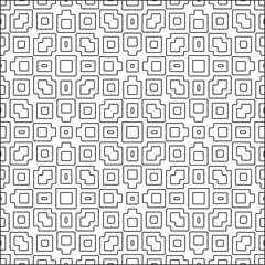 
Vector pattern with symmetrical elements . Repeating geometric tiles from striped elements.