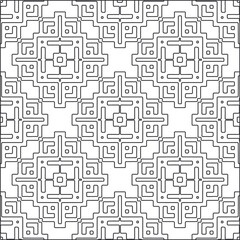 
Vector pattern with symmetrical elements . Repeating geometric tiles from striped elements.