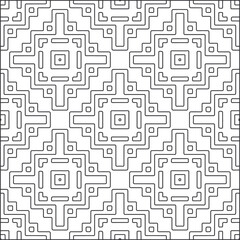 
Vector pattern with symmetrical elements . Repeating geometric tiles from striped elements.