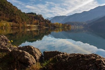 Fototapeta na wymiar Ledro Lake, Trentino