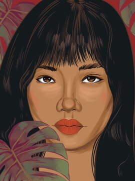 portrait of an Thai  woman