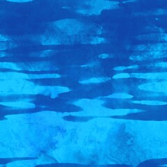 Fototapeta na wymiar Seamless blue watercolor water background