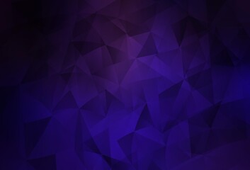 Dark Purple, Pink vector template with crystals, triangles.
