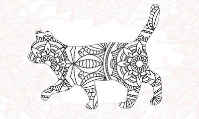Cat coloring book for adult cat lover	