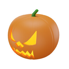 pumpkin with halloween concept