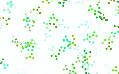 Light Blue, Green vector backdrop with artificial intelligence data.