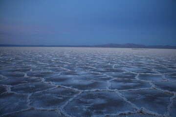 sunrise in the northwestern Argentinian salt flat