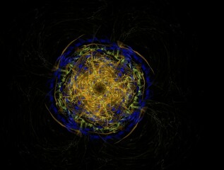 Imaginatory fractal abstract background Image