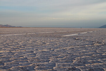 sunrise in the northwestern Argentinian salt flat