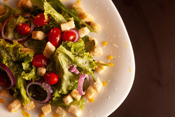 salad with vegetables